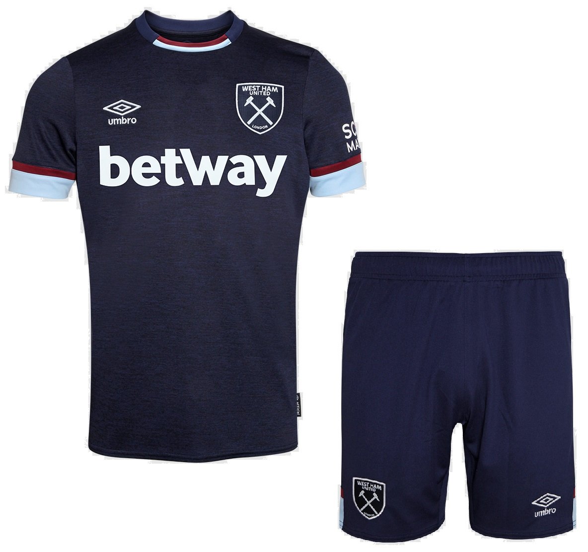 Kit infantil III West Ham 2021 2022 Umbro oficial